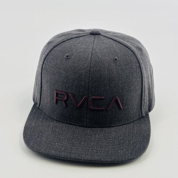 RVCA Hat Cap SnapBack Grey Gray One Size Men’s Skate Surf - Picture 1 of 6